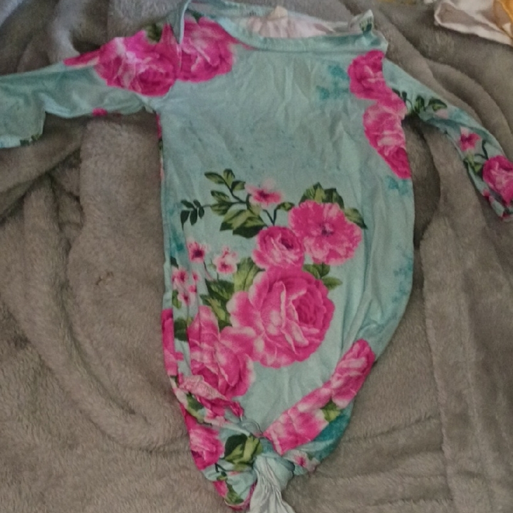 5 For $20 Floral Kids One Piece - Pink and Teal